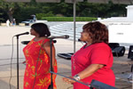 Tee and Val at Jefferson Memorial